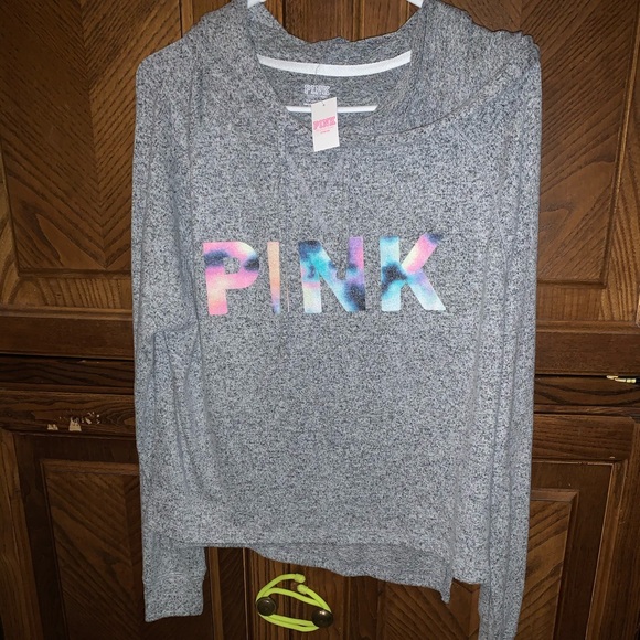 PINK Victoria's Secret Tops - NWT VS Pink Watercolor hoodie
